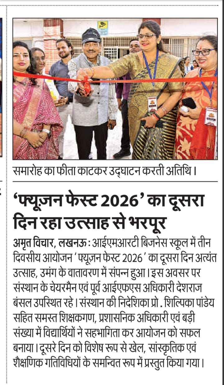 Grand Inauguration Marks the Beginning of Fusion Fest 2026 at IMRT Business School