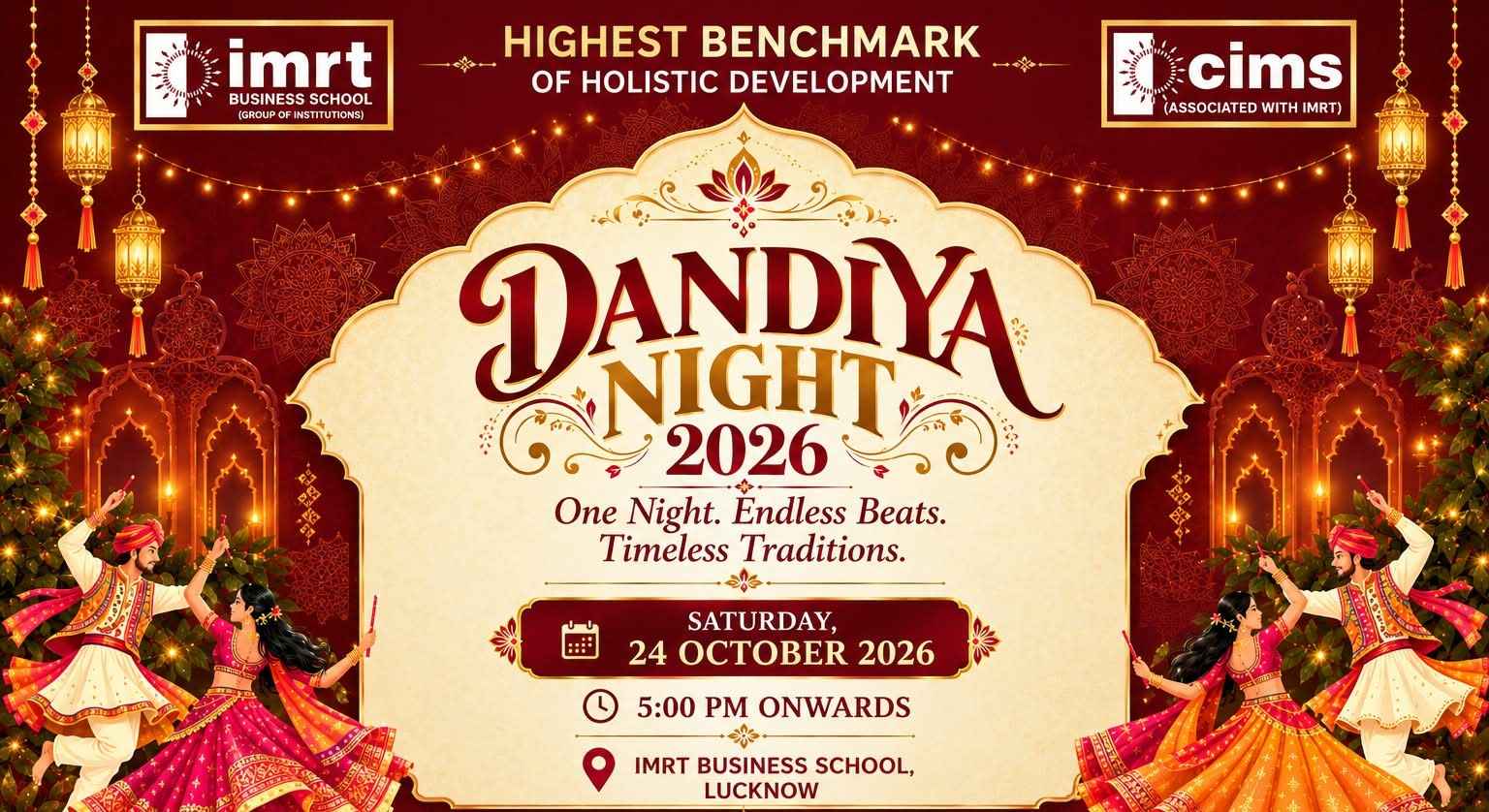 IMRT Business School to Celebrate Dandiya Mahotsav 2026 on October 24